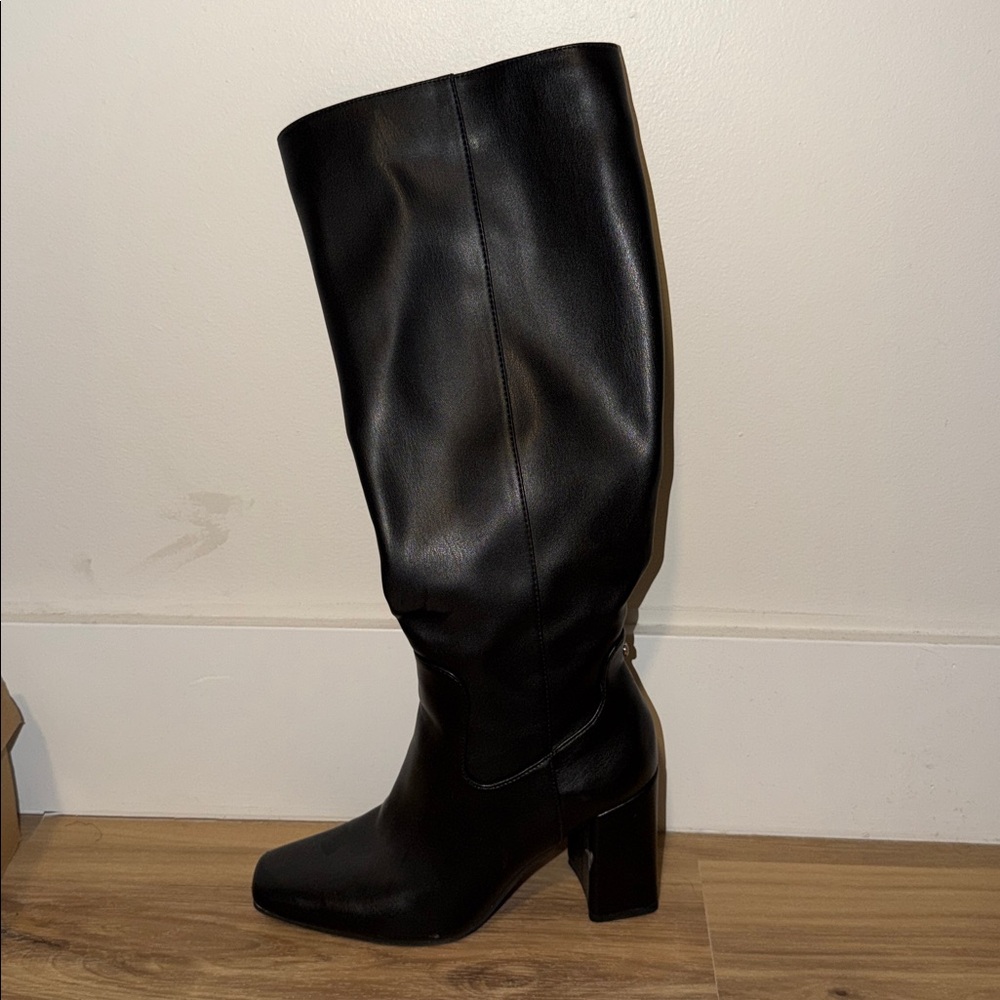 Kelly & Katie Black Knee-High Leather Boots